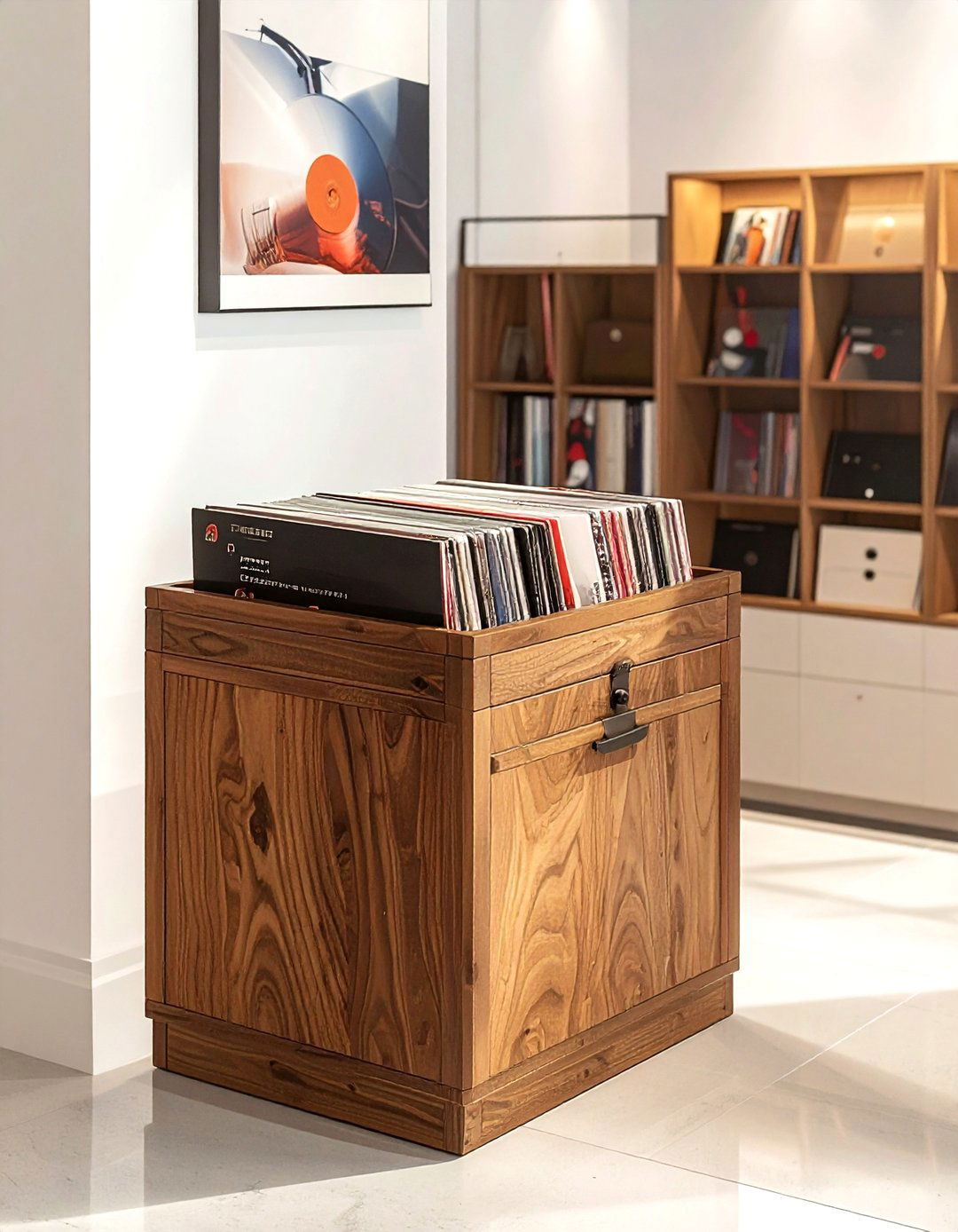 Flip through record bin - 30 record collection display ideas