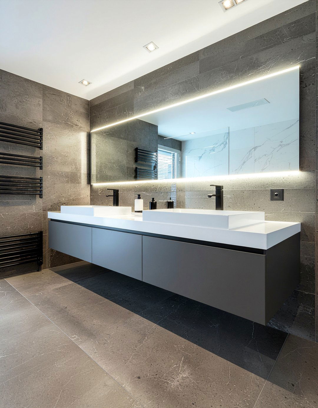 Floating Bathroom Vanity - 30 bathroom cabinet ideas