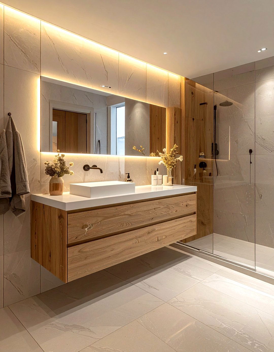 Floating Bathroom Vanity - 30 unique bathroom ideas