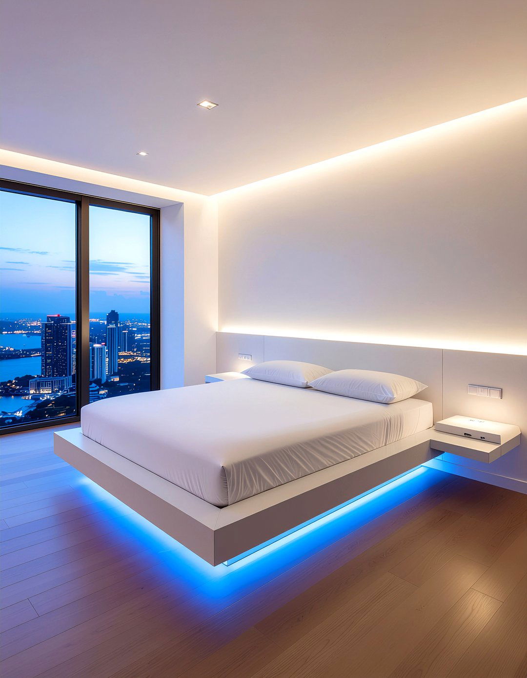 Floating Bed Frame Set - 30 bedroom sets