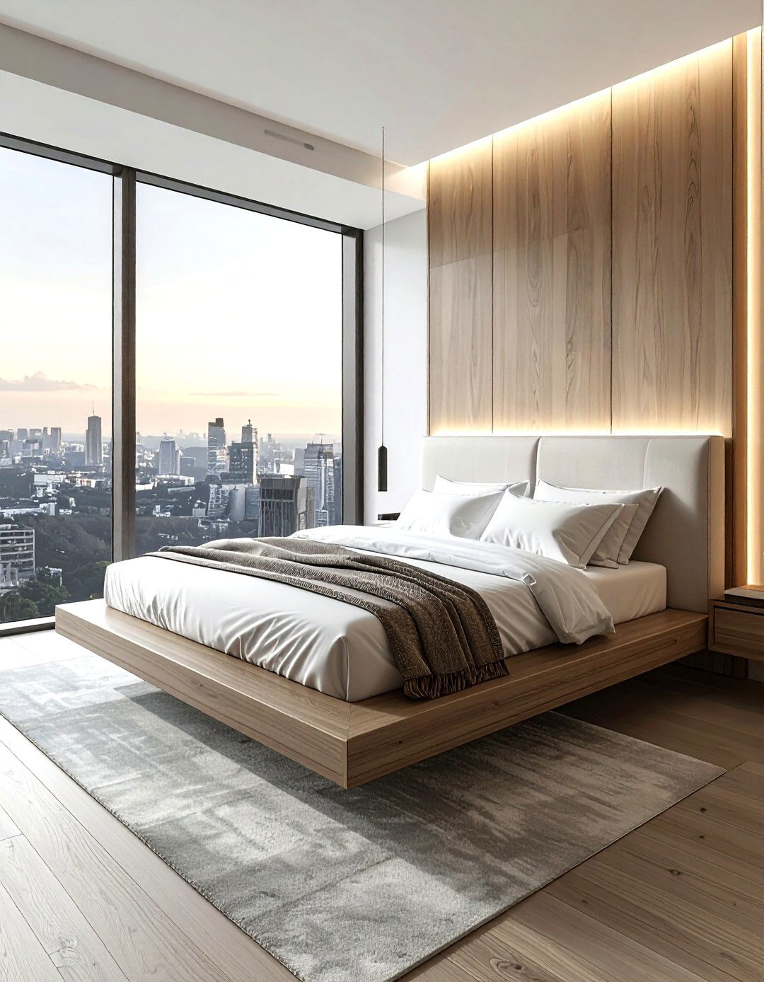Floating Bed In Middle Of Room - 30 bedroom furniture arrangement