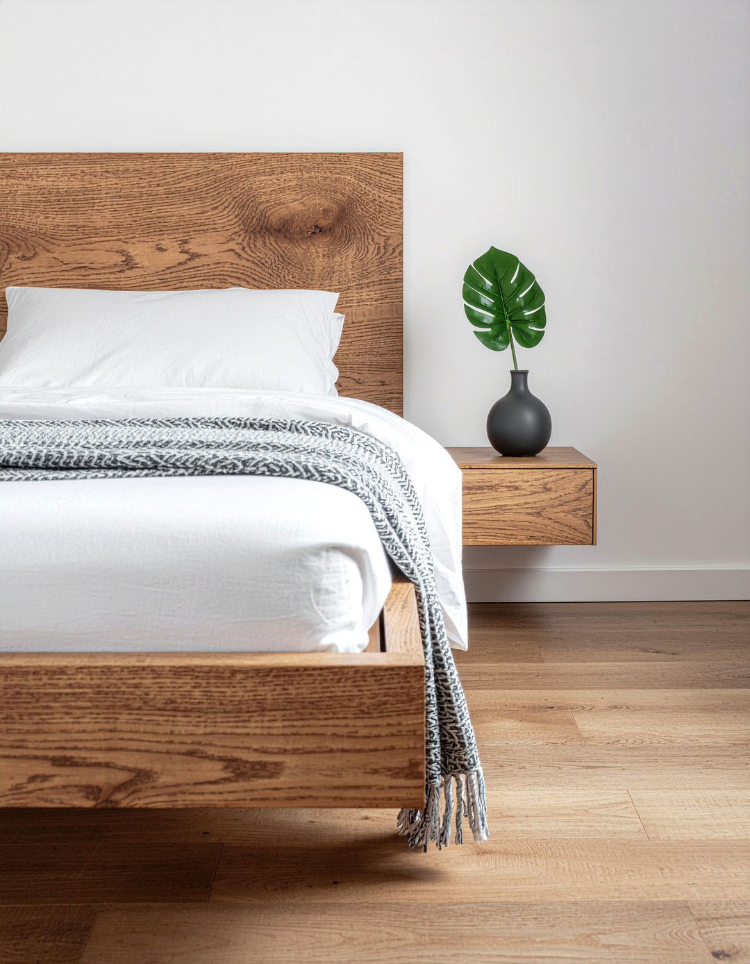 Floating Bedside Table - 30 bedroom upgrade ideas