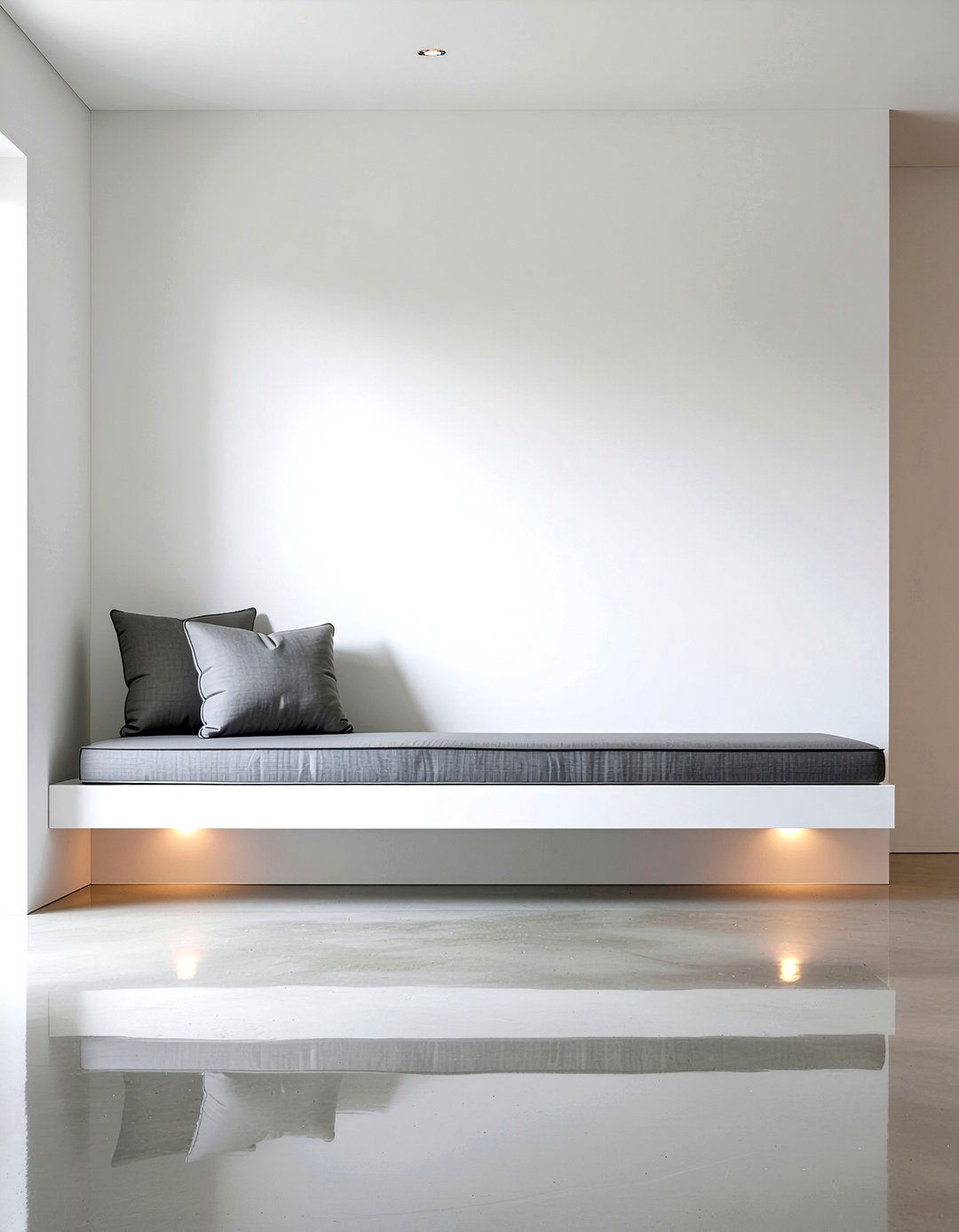 Floating Bench - 30 living room banquette ideas