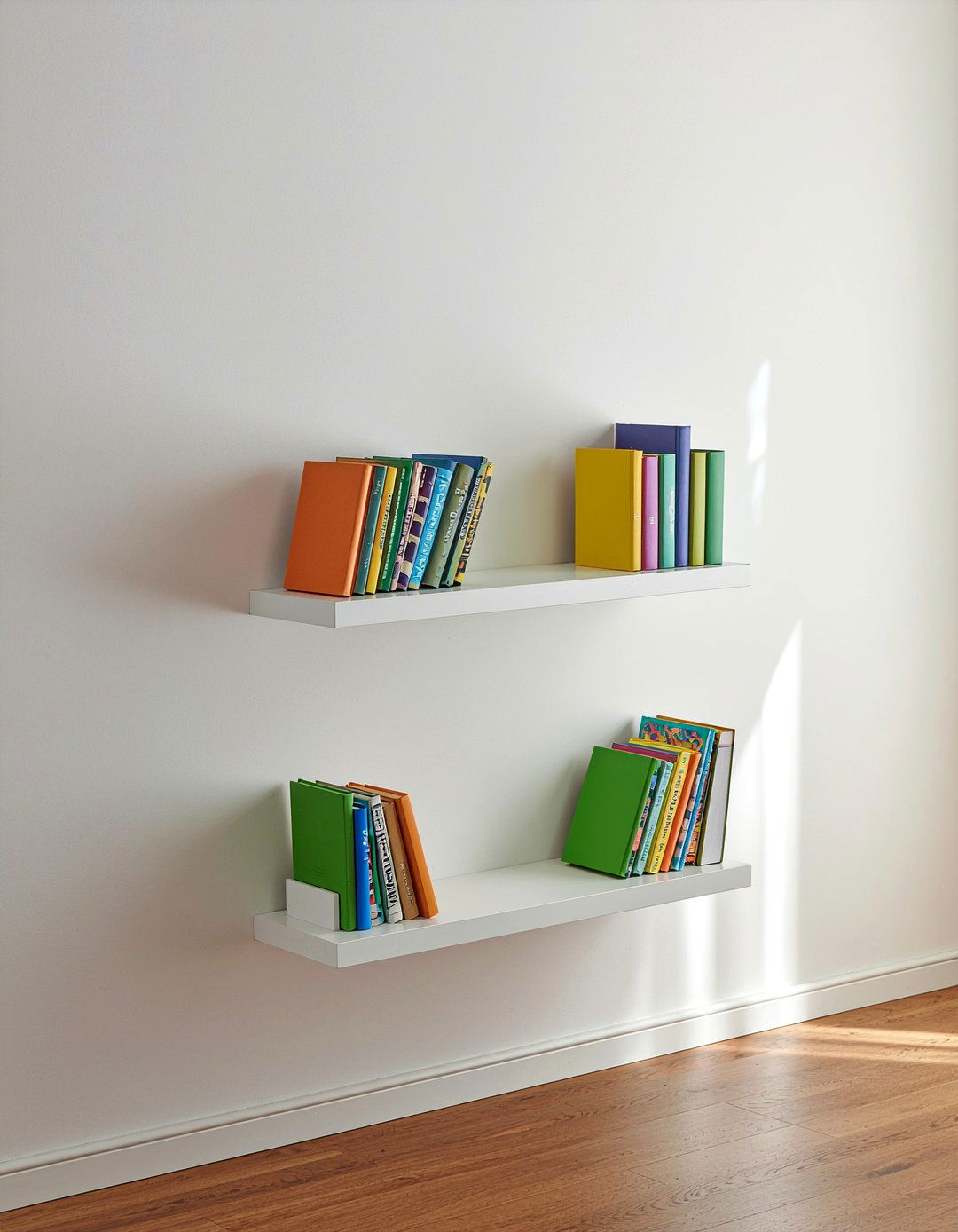 Floating Book Shelves - 30 preschooler bedroom ideas