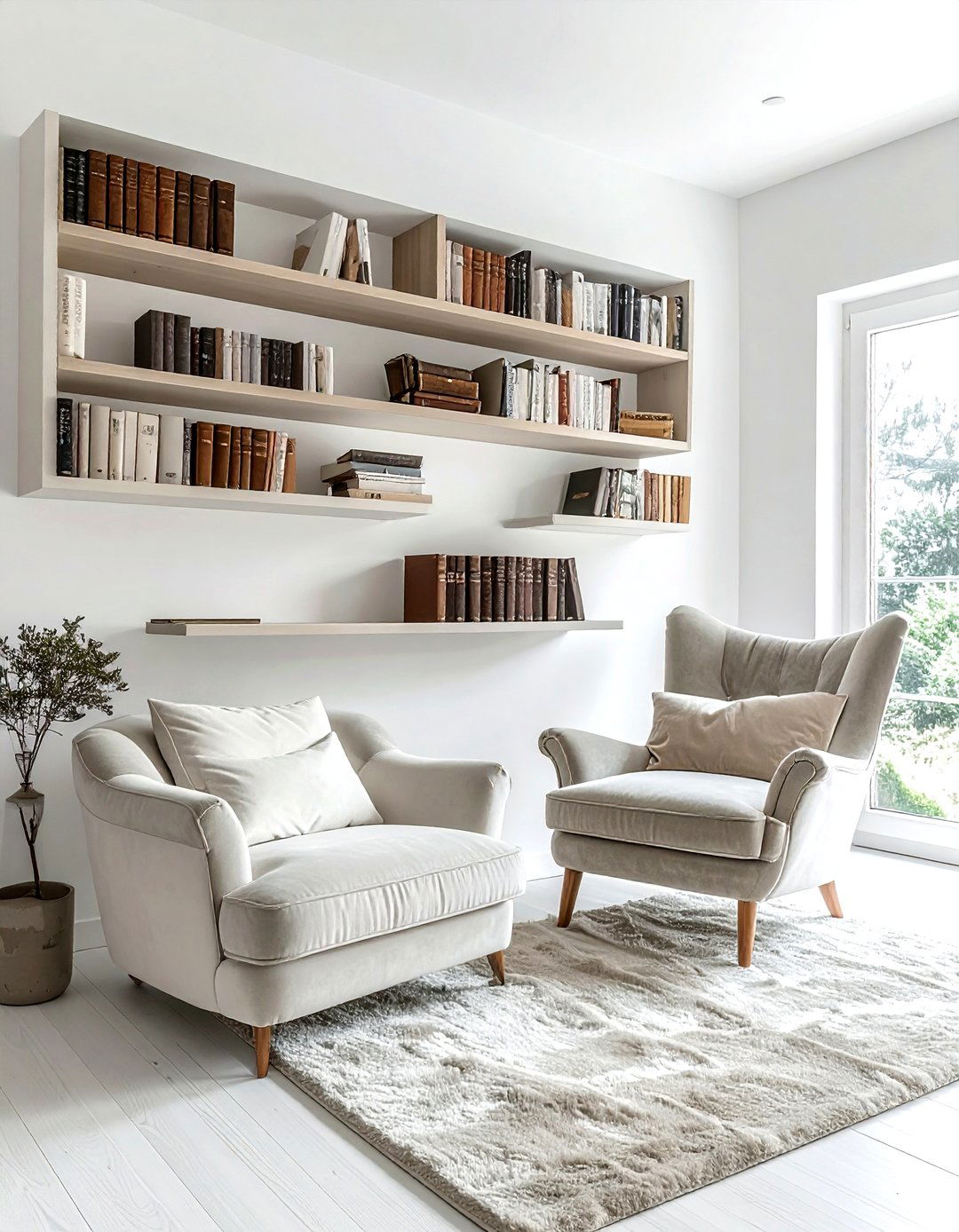Floating Bookshelf - 30 conversation starter decor ideas