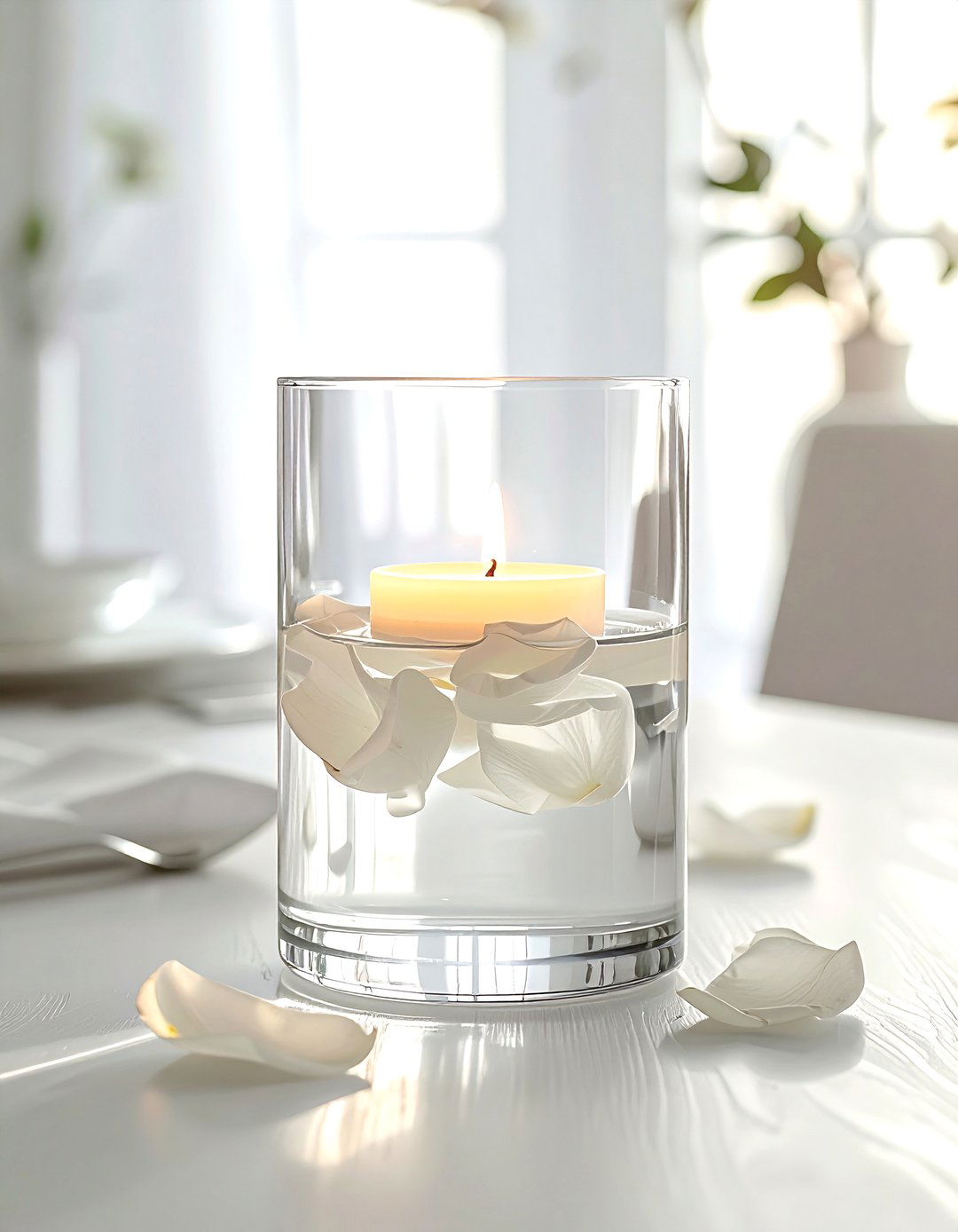 Floating Candle Vase - 30 vase styling ideas