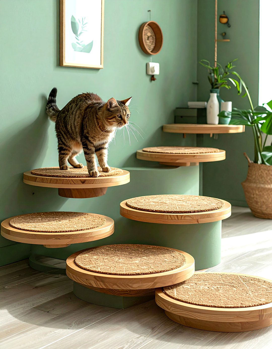 Floating Cat Steps - 30 cat-friendly decor ideas