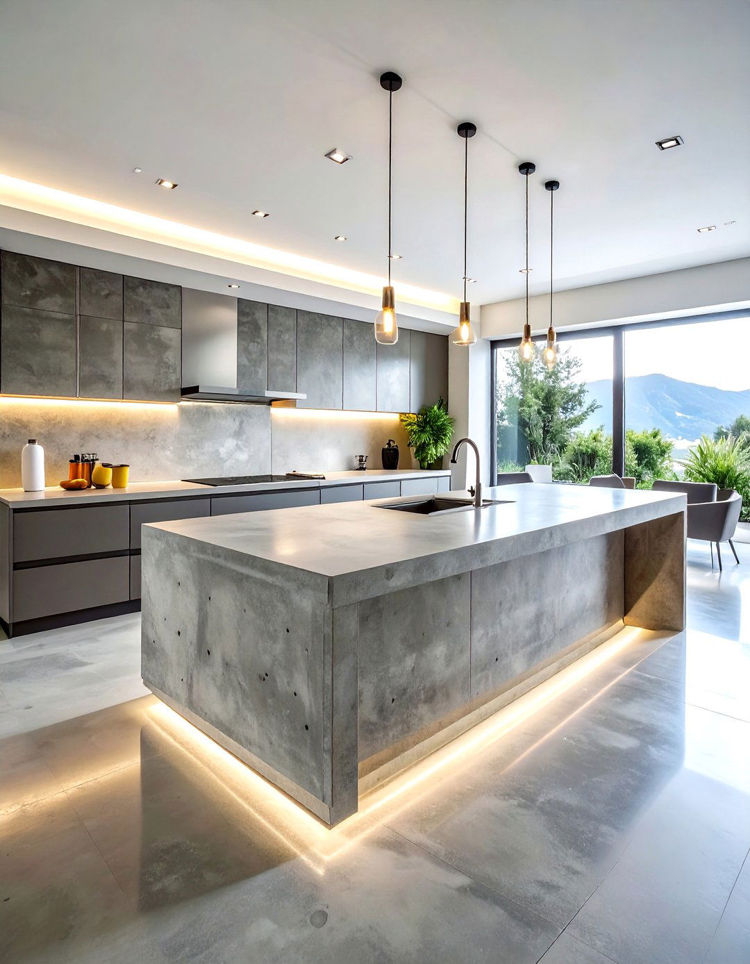 30 Concrete Countertop Kitchen Ideas for a Custom Sleek Look