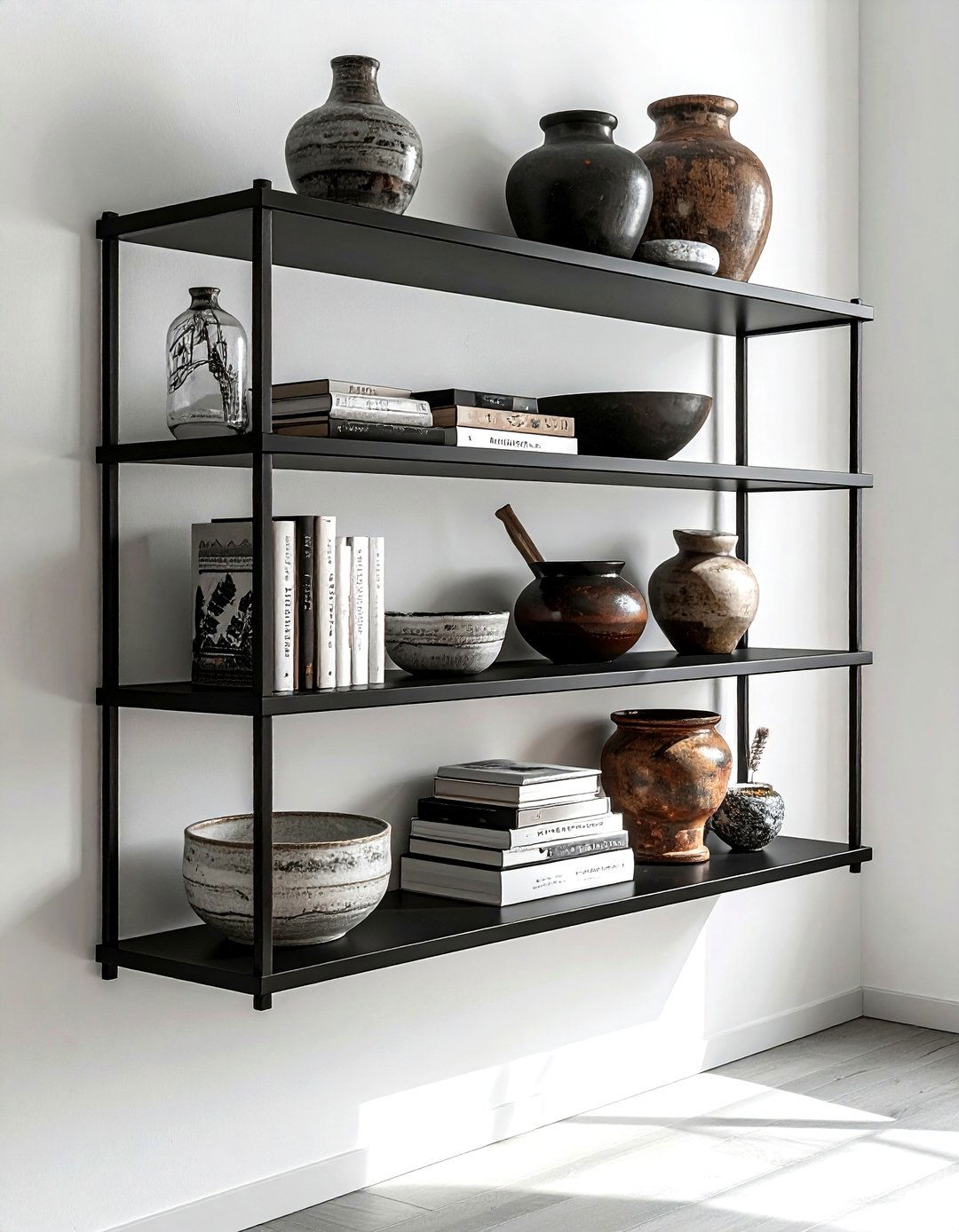 Floating Corner Shelves - 30 kitchen corner storage ideas
