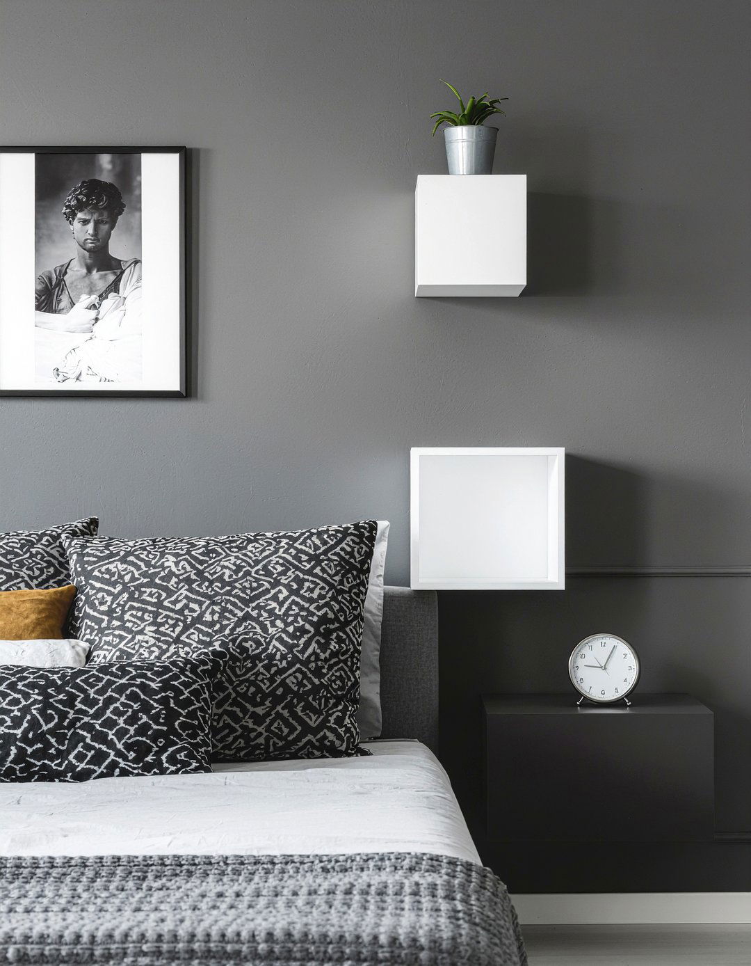 Floating Cube Shelves - 30 bedroom storage cubes