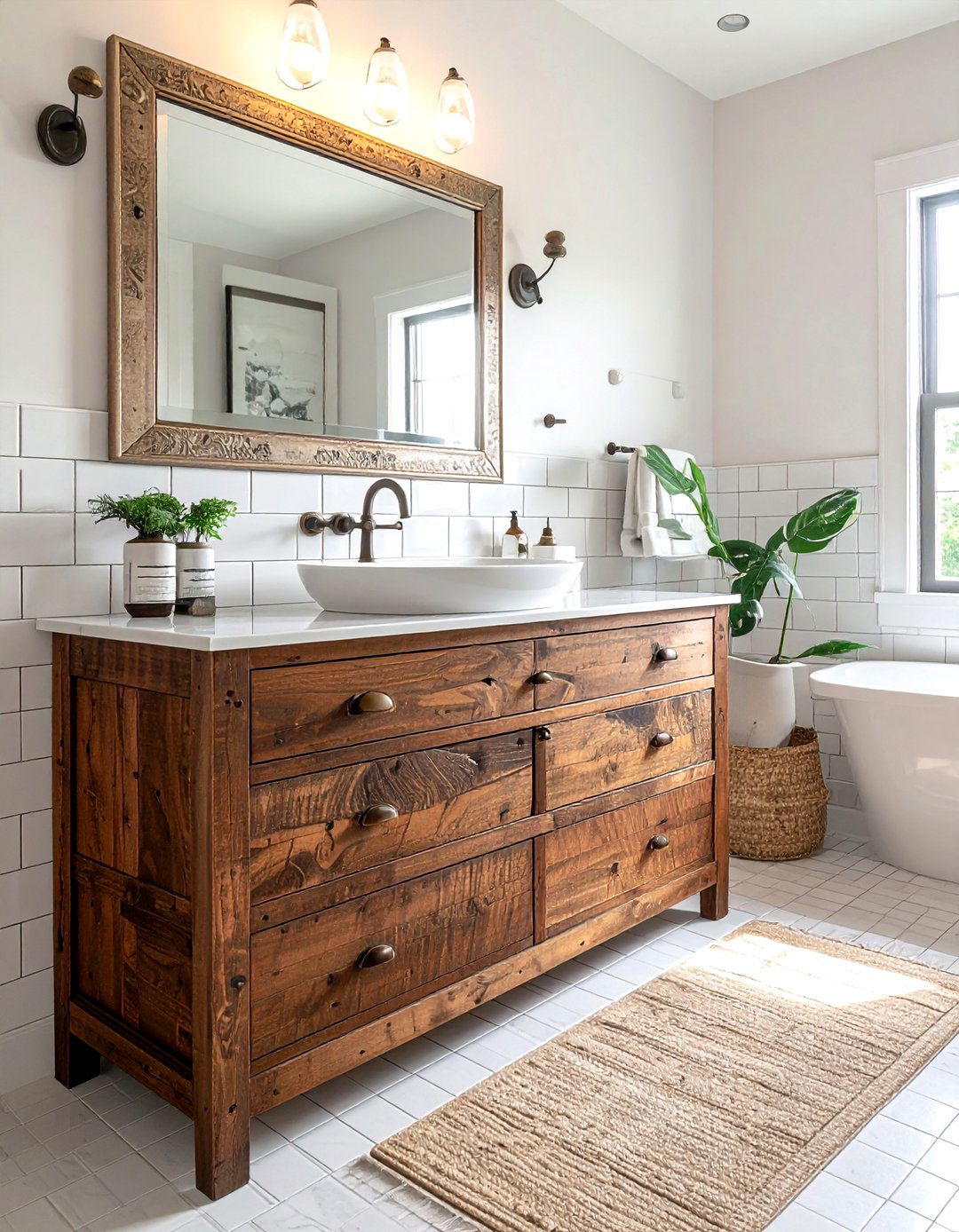 Floating Double Vanity - 30 double vanity ideas