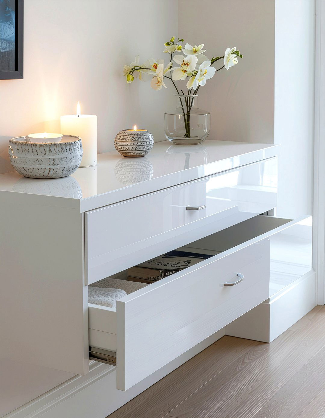 Floating Drawer Shelf - 30 entryway storage ideas
