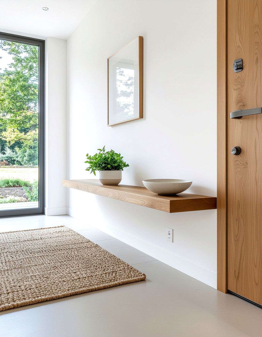 Floating Entryway Shelf - 30 entryway organization ideas