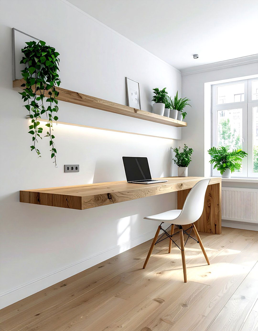 Floating Kitchen Desk - 30 kitchen homework station ideas