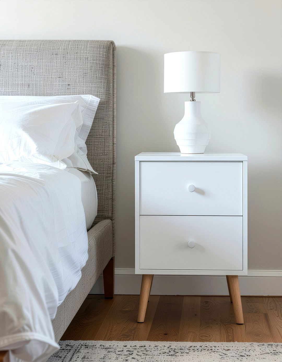 Floating Nightstand - 30 bedroom vertical storage ideas