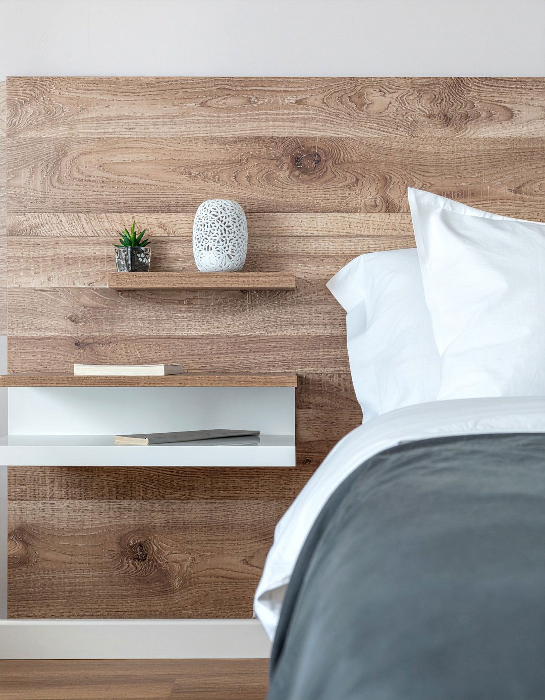 Floating Nightstand - 30 relaxation bedroom ideas