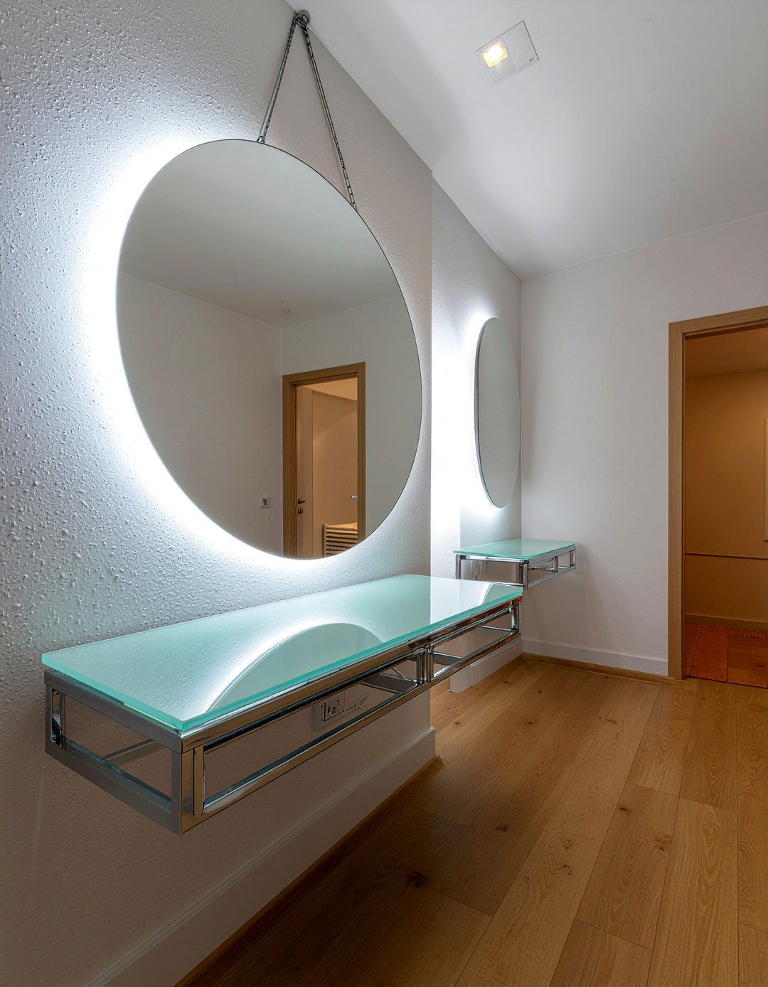 Floating Round Mirror With Lights - 30 bedroom round mirrors