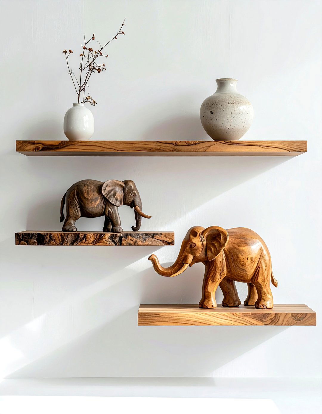 Floating Shelf For Global Treasures - 30 collected travel decor ideas