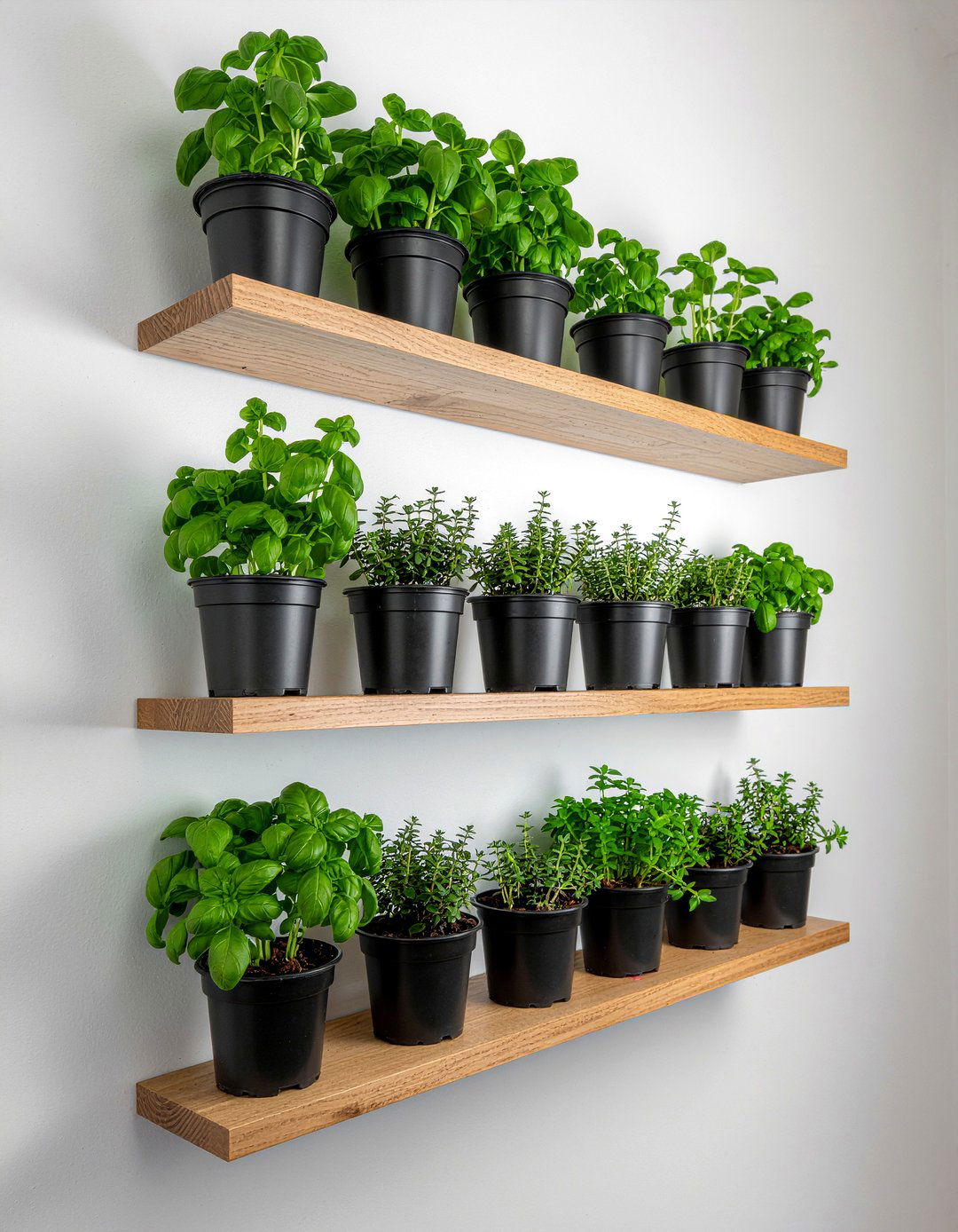 Floating Shelf Herb Garden - 30 kitchen herb garden ideas