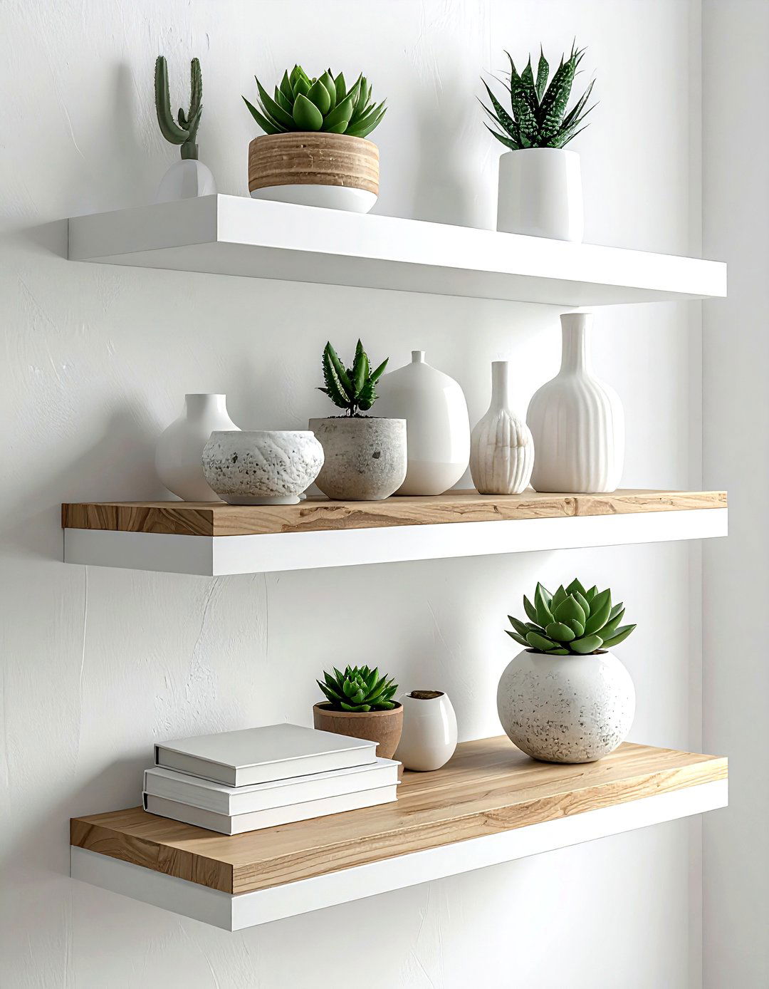 Floating Shelves - 30 living room organization ideas
