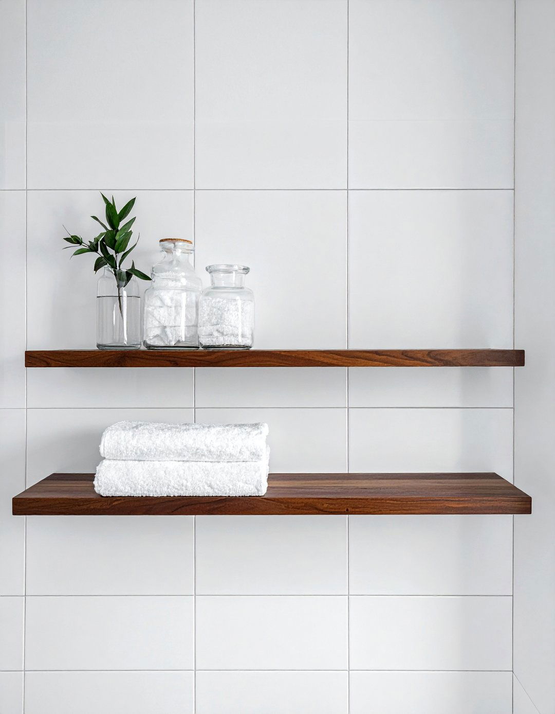 Floating Shelves - 30 bathroom wall ideas