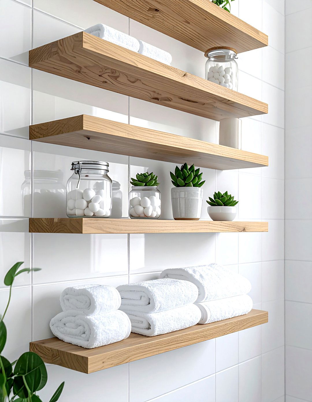 Floating Shelves For Bathroom - 30 bathroom storage tips