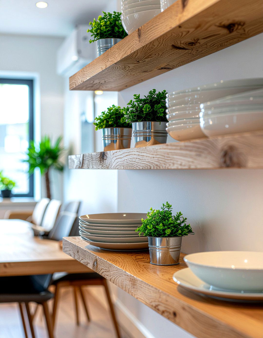 Floating Shelves For Dining Room - 30 dining room on a budget ideas