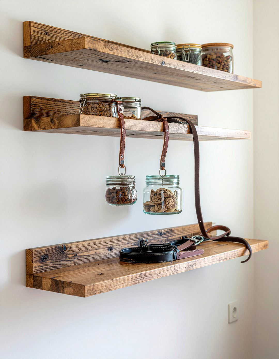 Floating Shelves For Dog Accessories - 30 dog living room ideas