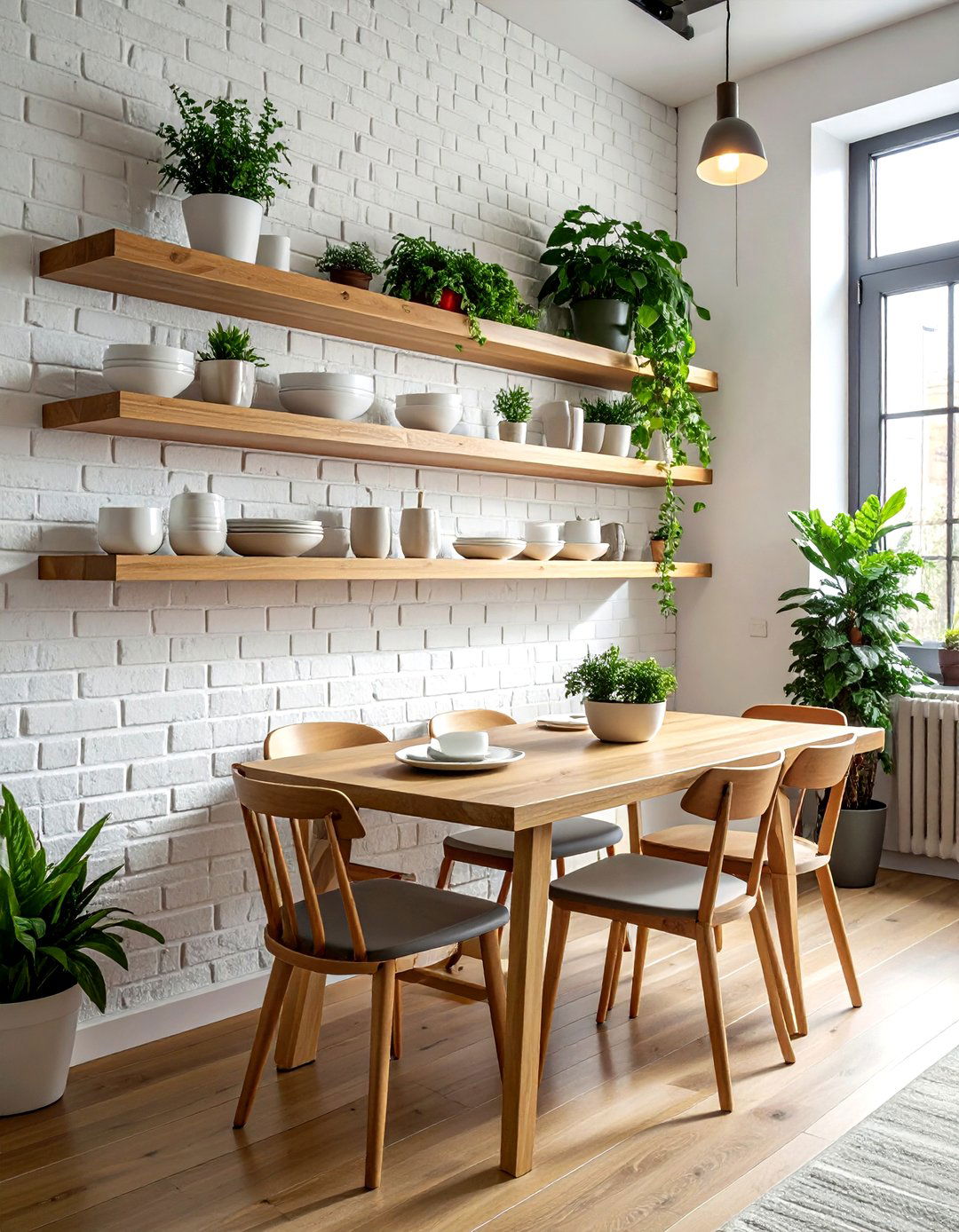 Floating Shelves For Small Dining - 30 oddly shaped dining room ideas