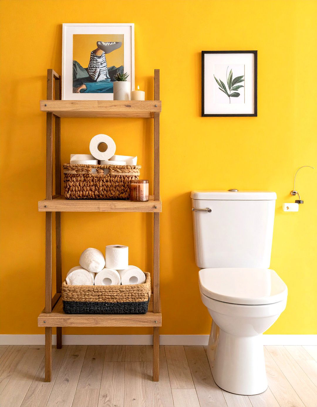 Floating Shelves Over Toilet - 30 DIY bathroom remodel ideas