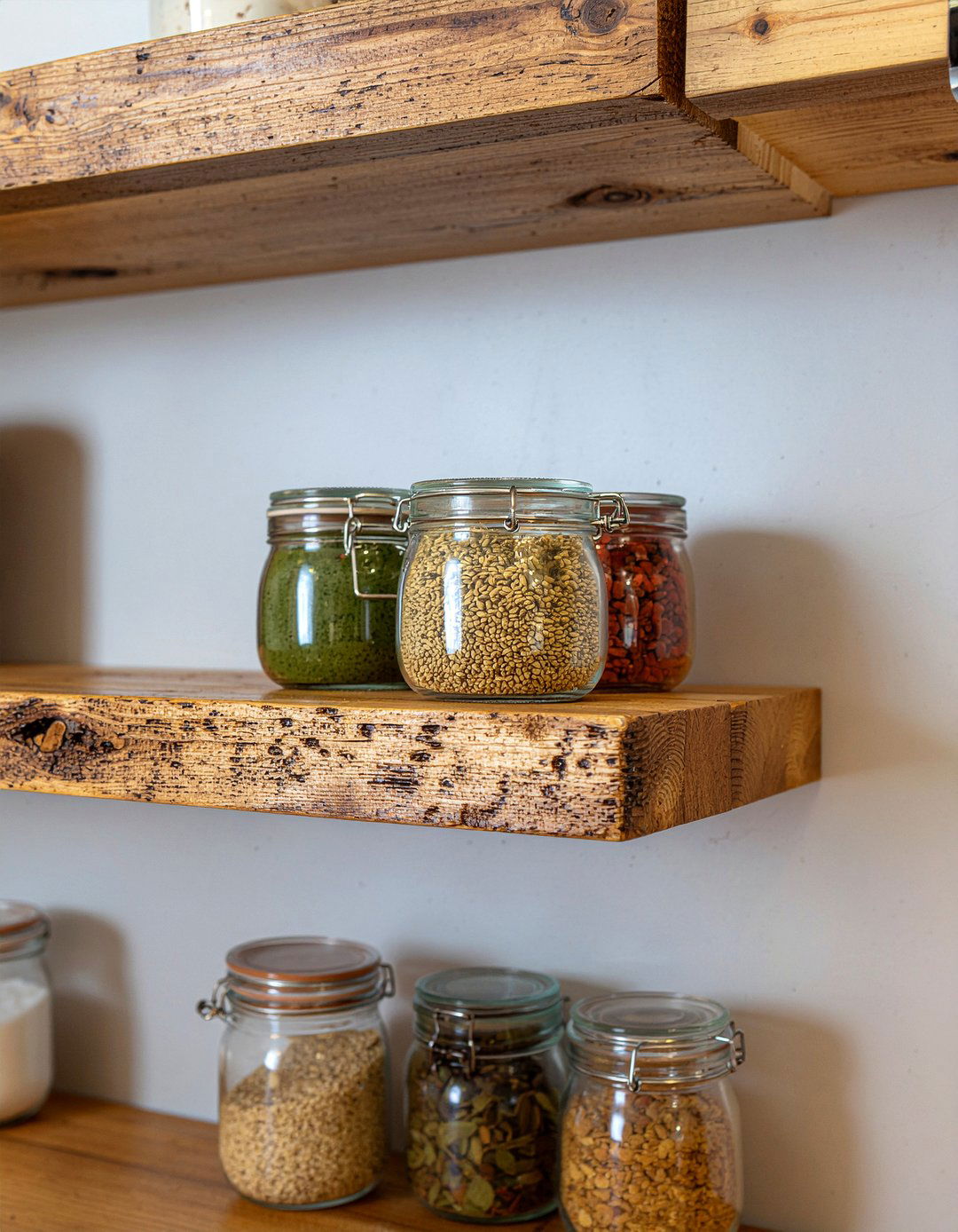 Floating Shelves Smoothie Setup - 30 kitchen smoothie station ideas