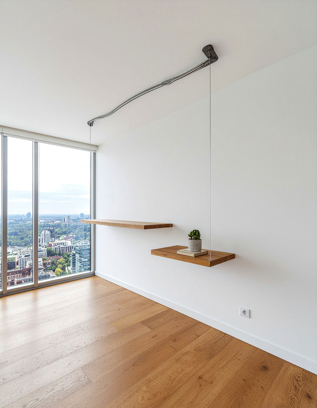 Floating Shelving Unit - 30 living room divider ideas