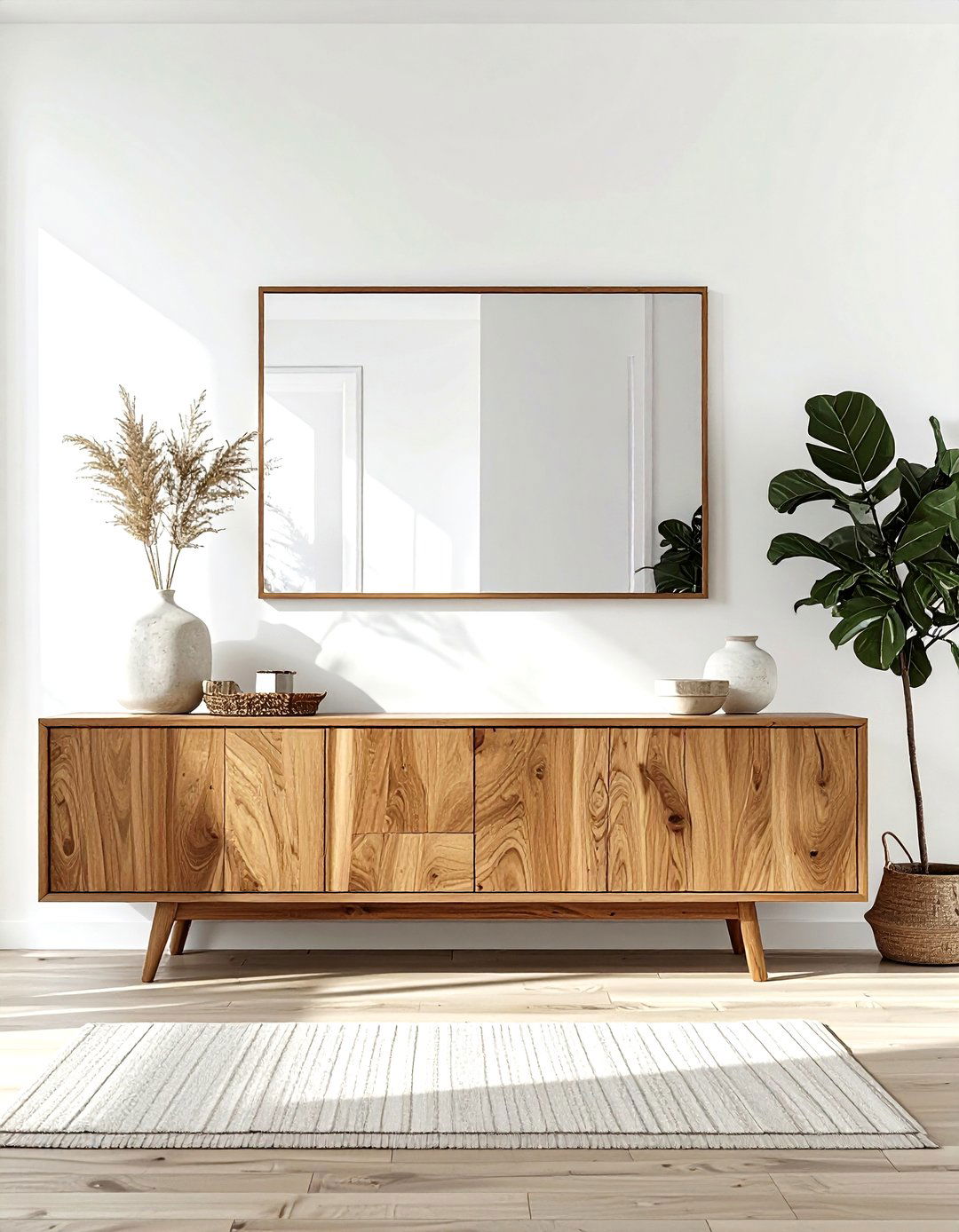 Floating Sideboard - 30 dining room storage tips