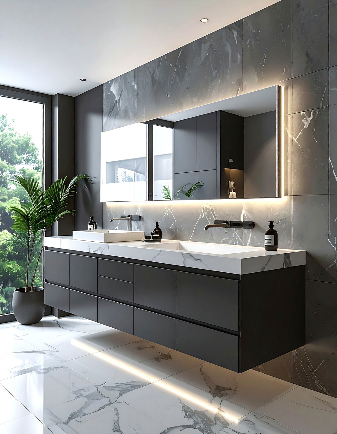 Floating Vanity - 30 viral bathroom ideas