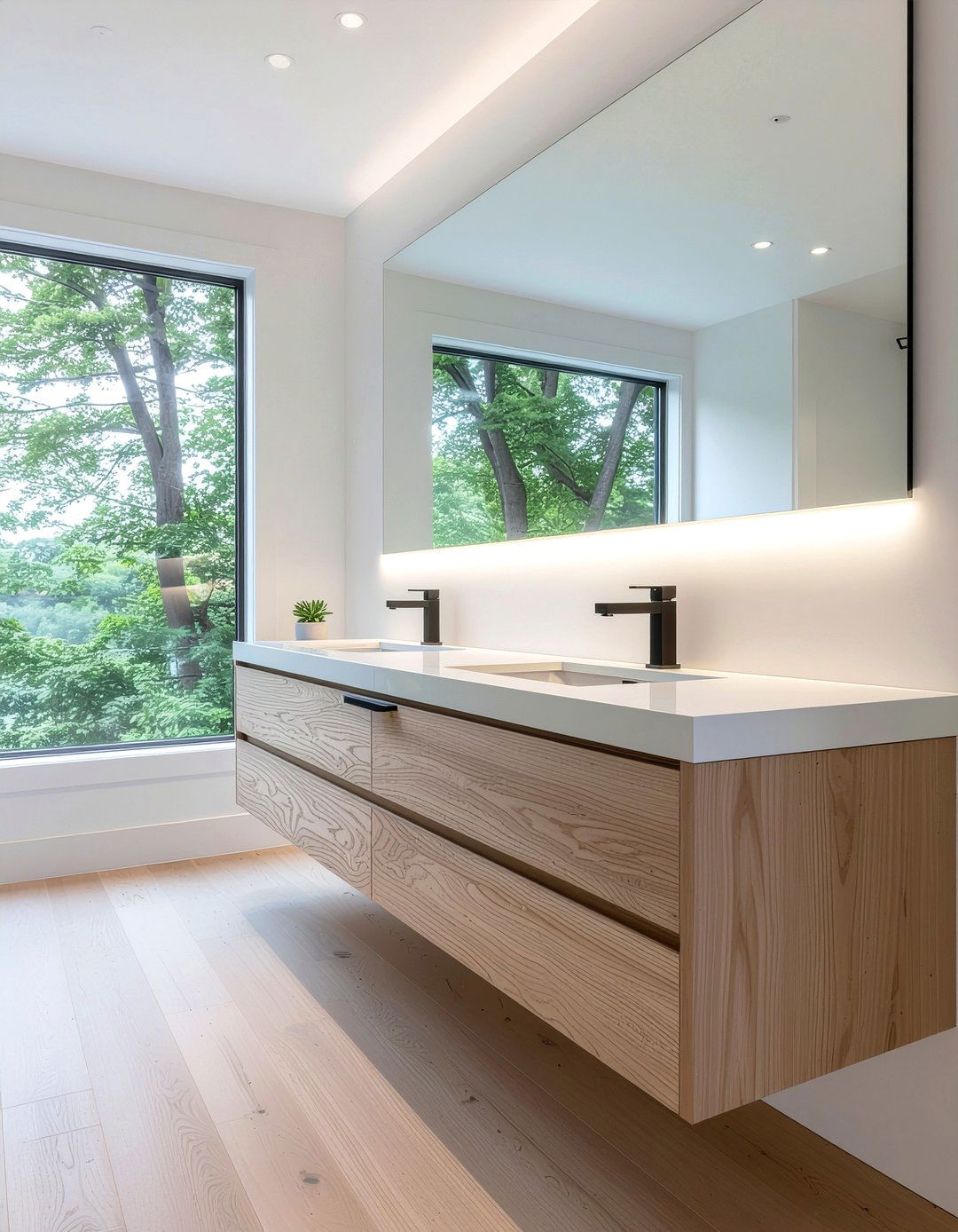 Floating Vanity - 30 bathroom feature ideas