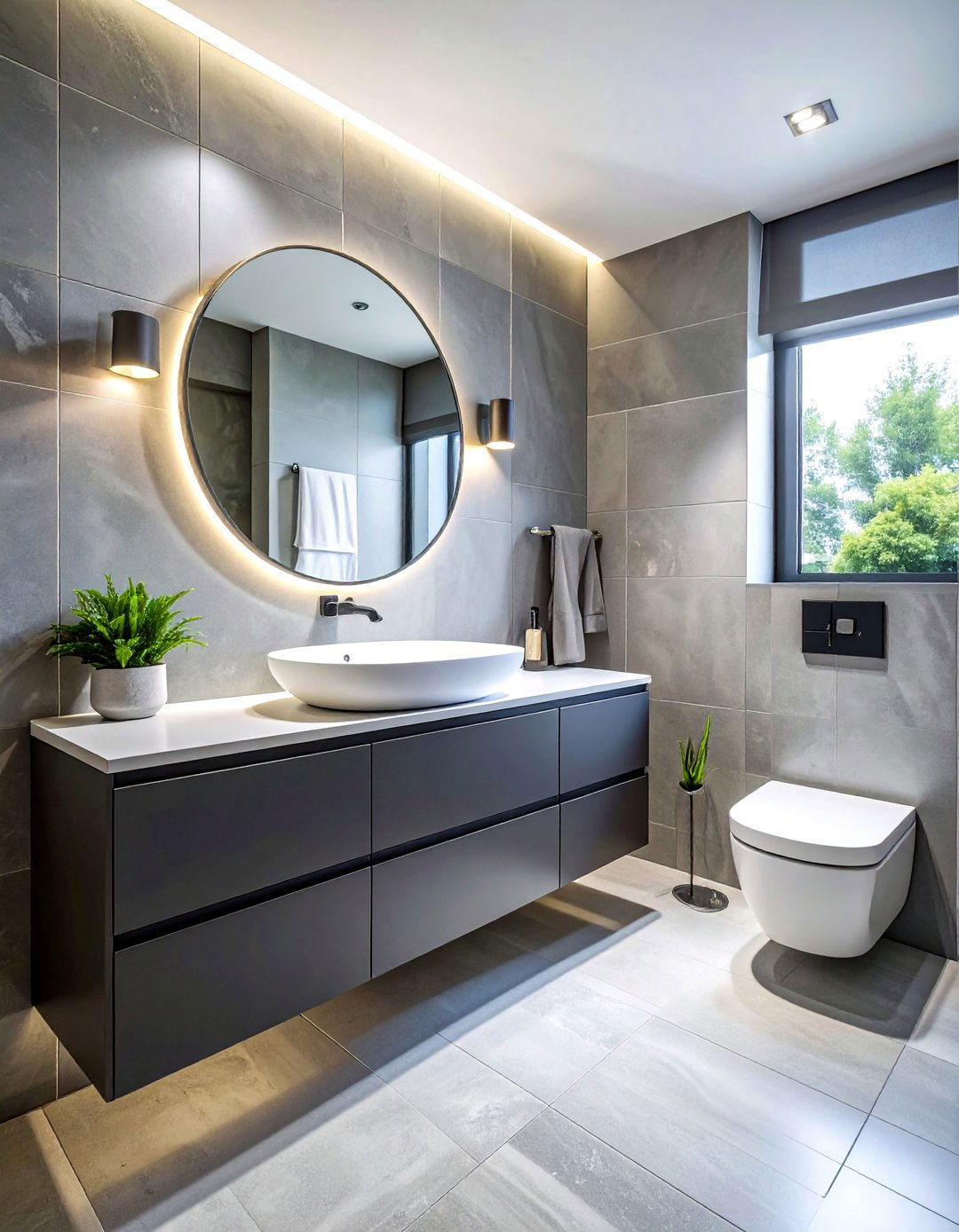 Floating Vanity Bathroom - 30 teen bathroom ideas