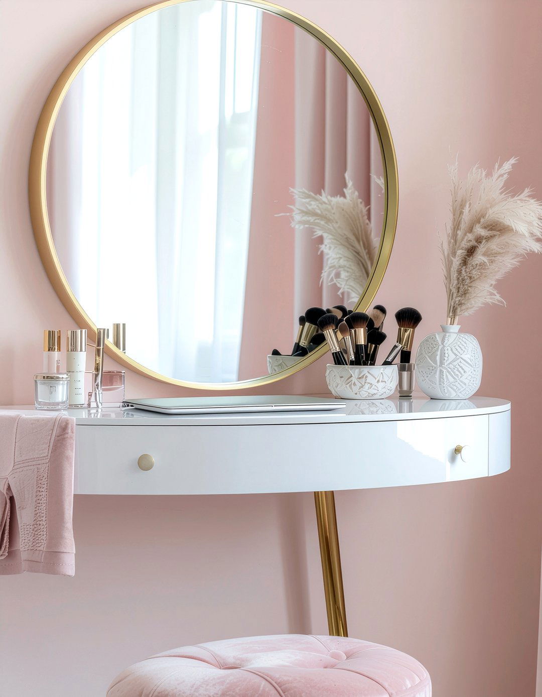 Floating Vanity Desk Combo - 30 bedroom floating desks