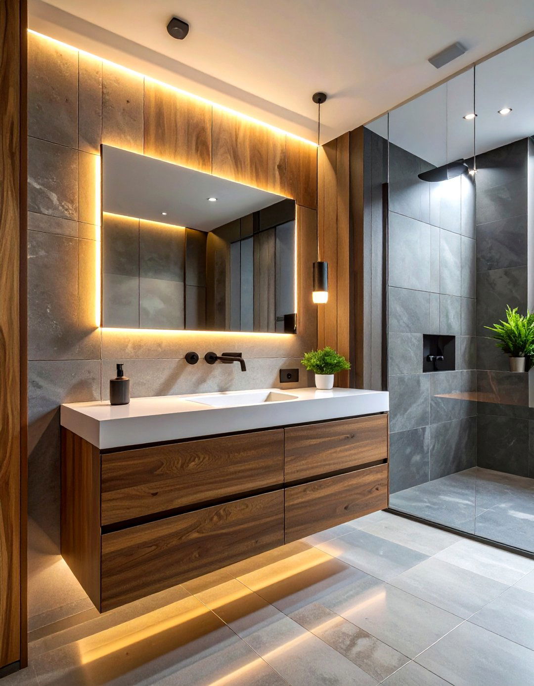 30 Chic Bathroom Ambient Lighting Ideas for a Calm Glow