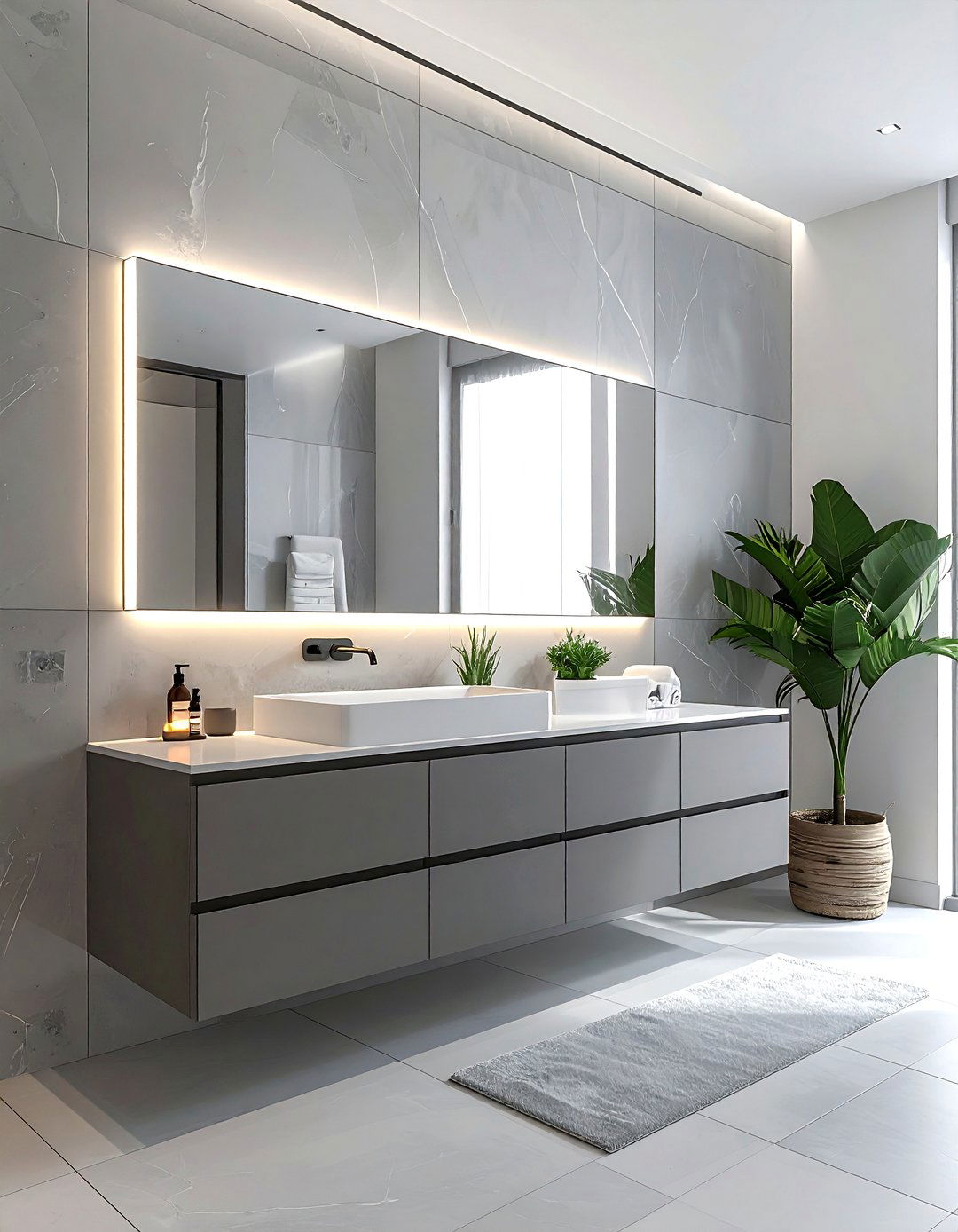 Floating Vanity Modern Bathroom - 30 bathroom furniture placement