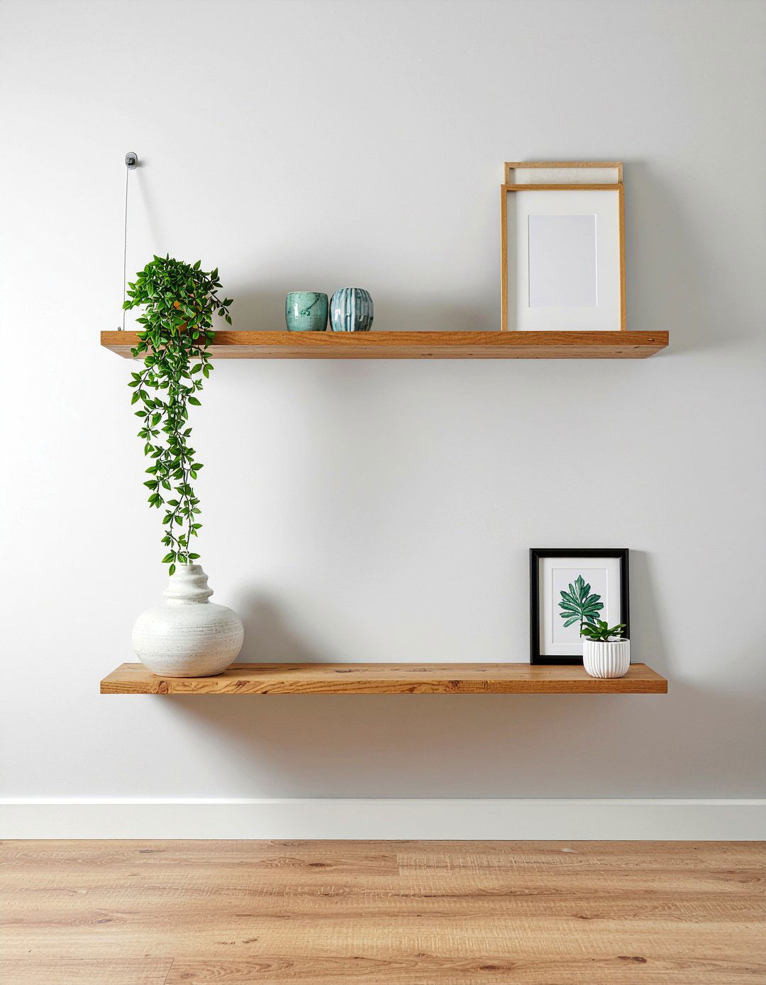 Floating Wall Shelf - 30 living room vignette ideas