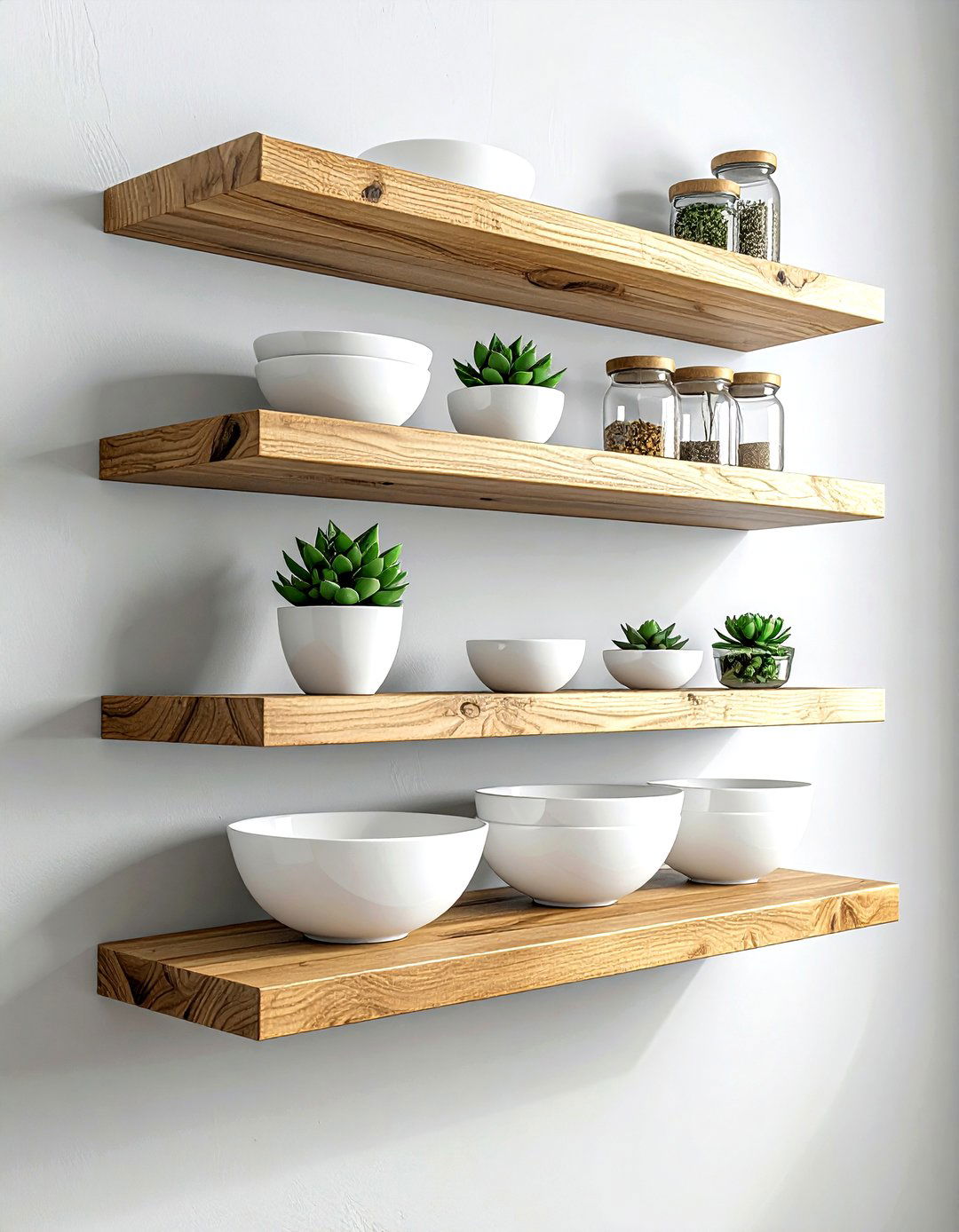 Floating Wall Shelf - 30 dining room storage tips