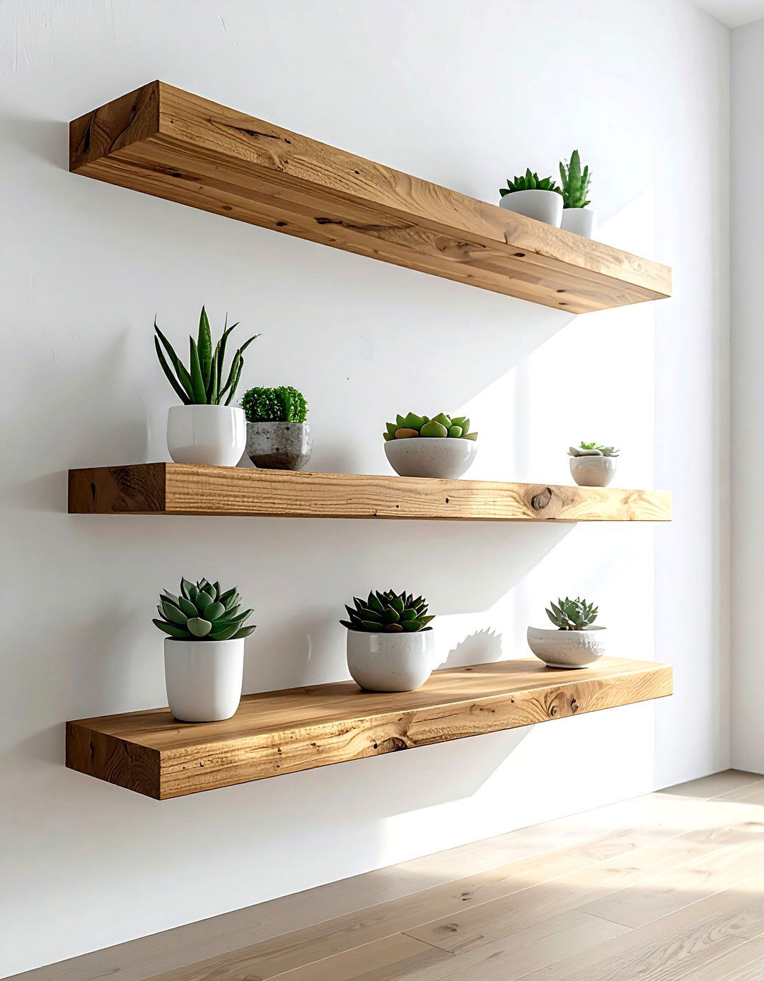 Floating Wall Shelves - 30 decorating hacks