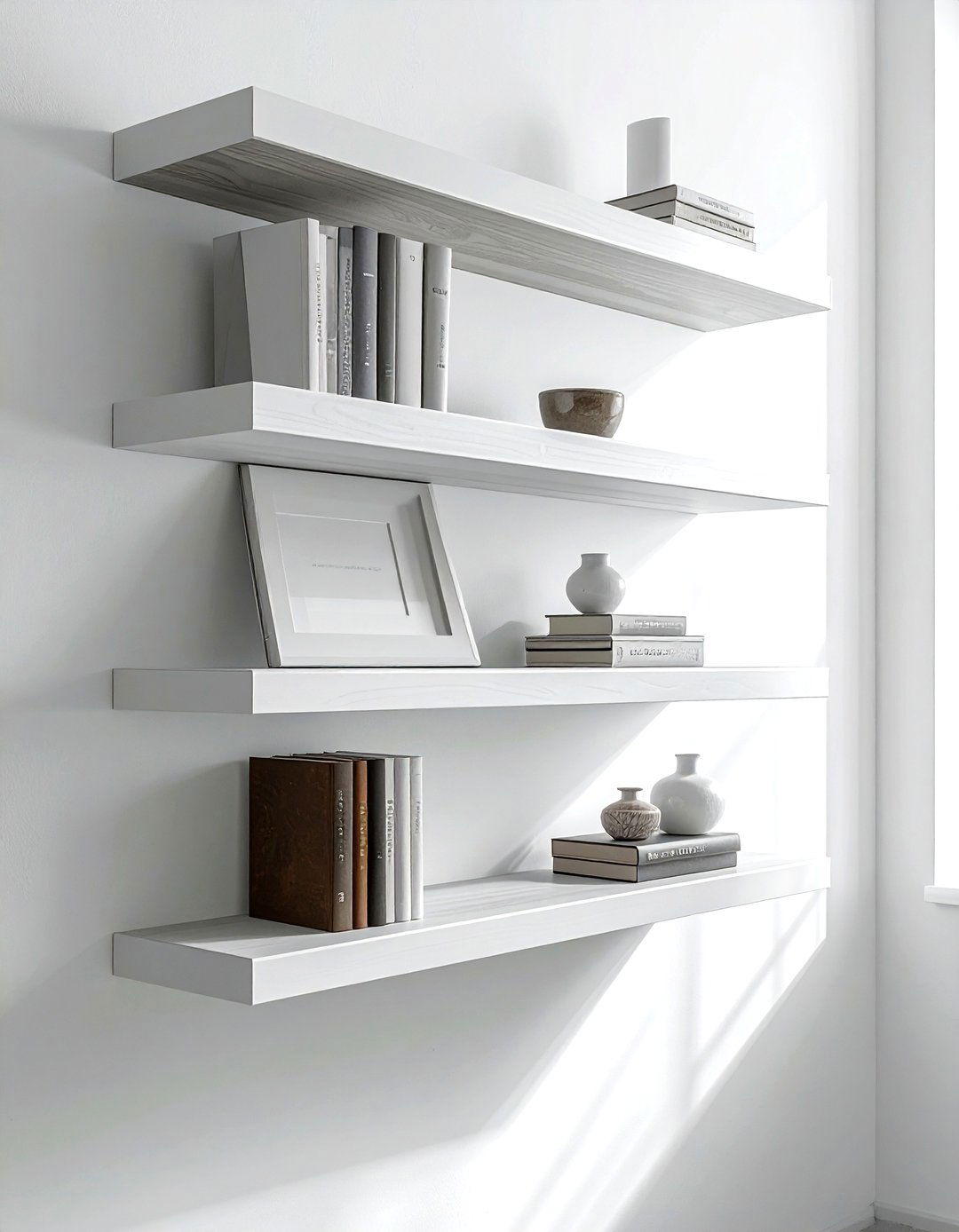 Floating Wall Shelves - 30 apartment decor ideas