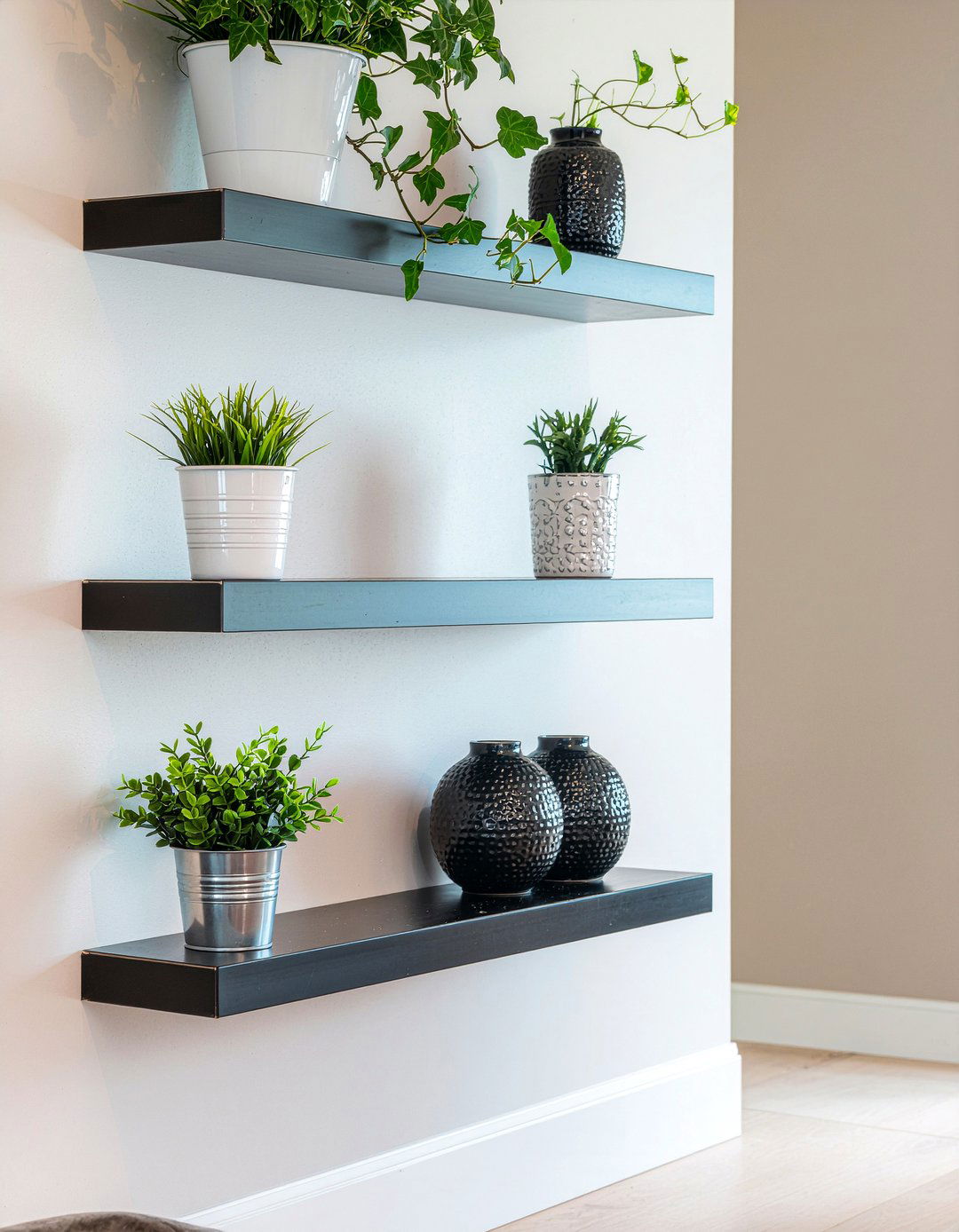 Floating Wall Shelves - 30 dining room checklist ideas