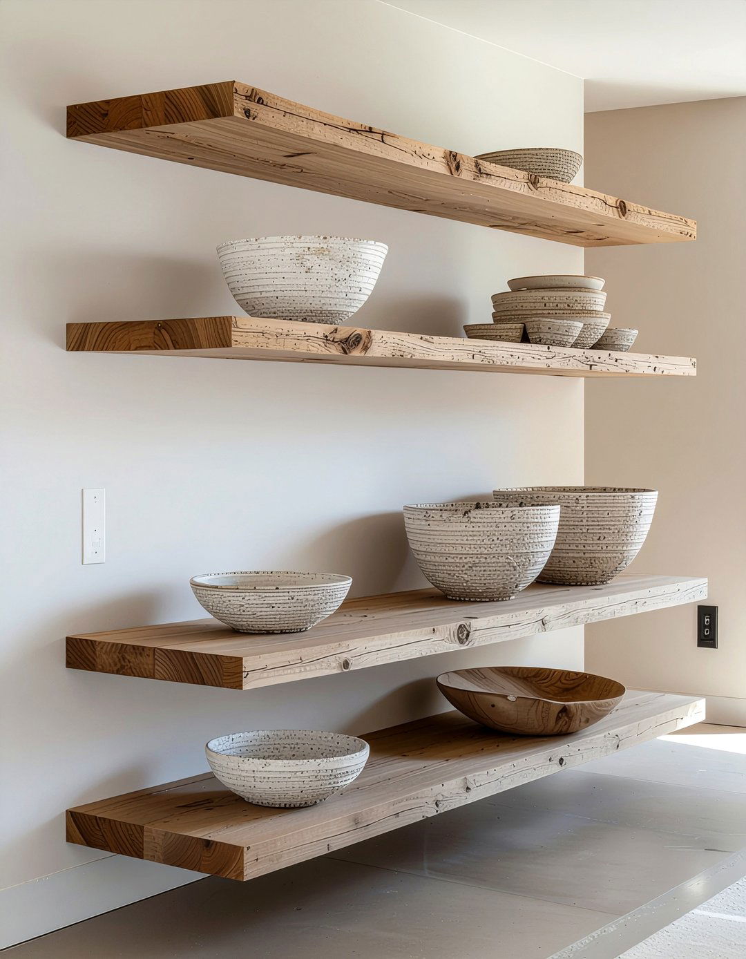 Floating Wall Shelves - 30 dining room must-haves