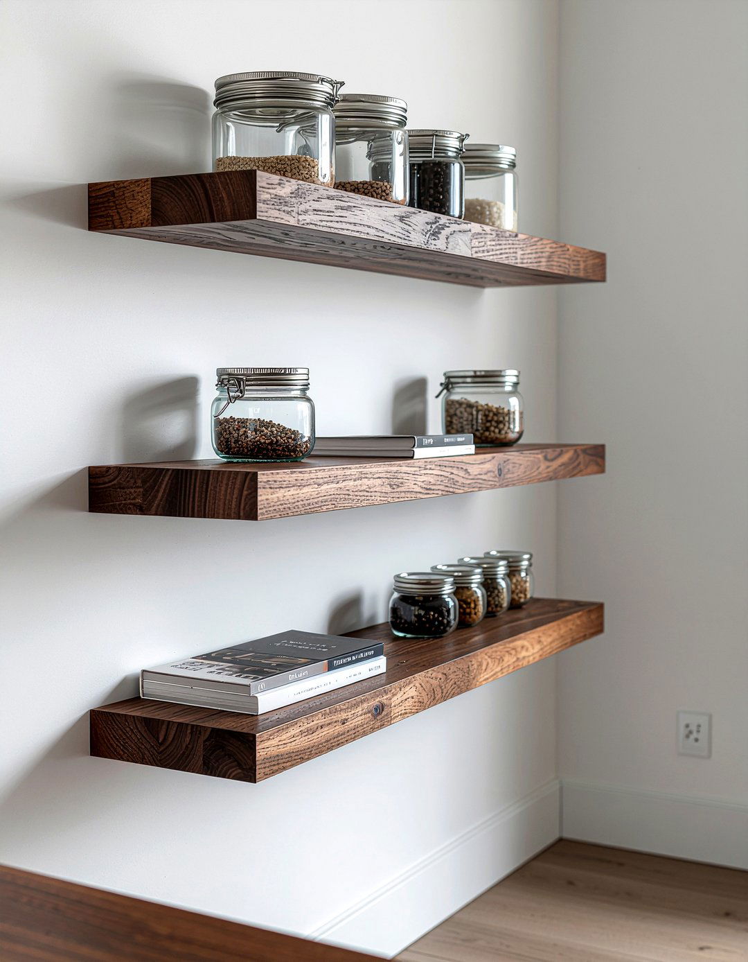 Floating Wall Shelves - 30 kitchen facelift ideas