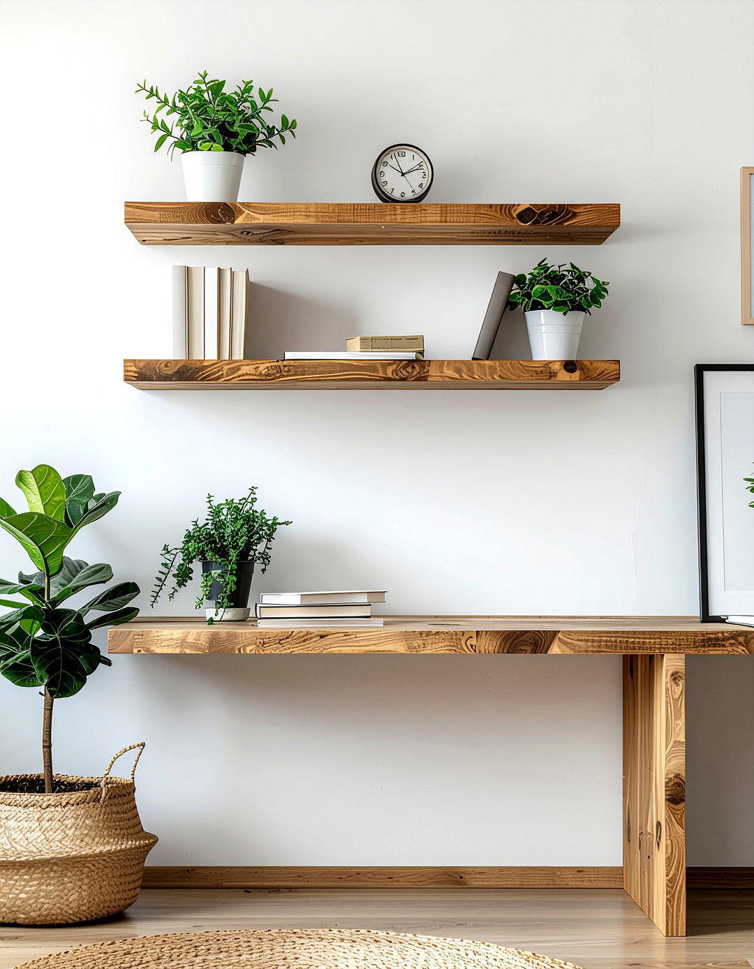 Floating Wood Shelves - 30 effortless decor ideas