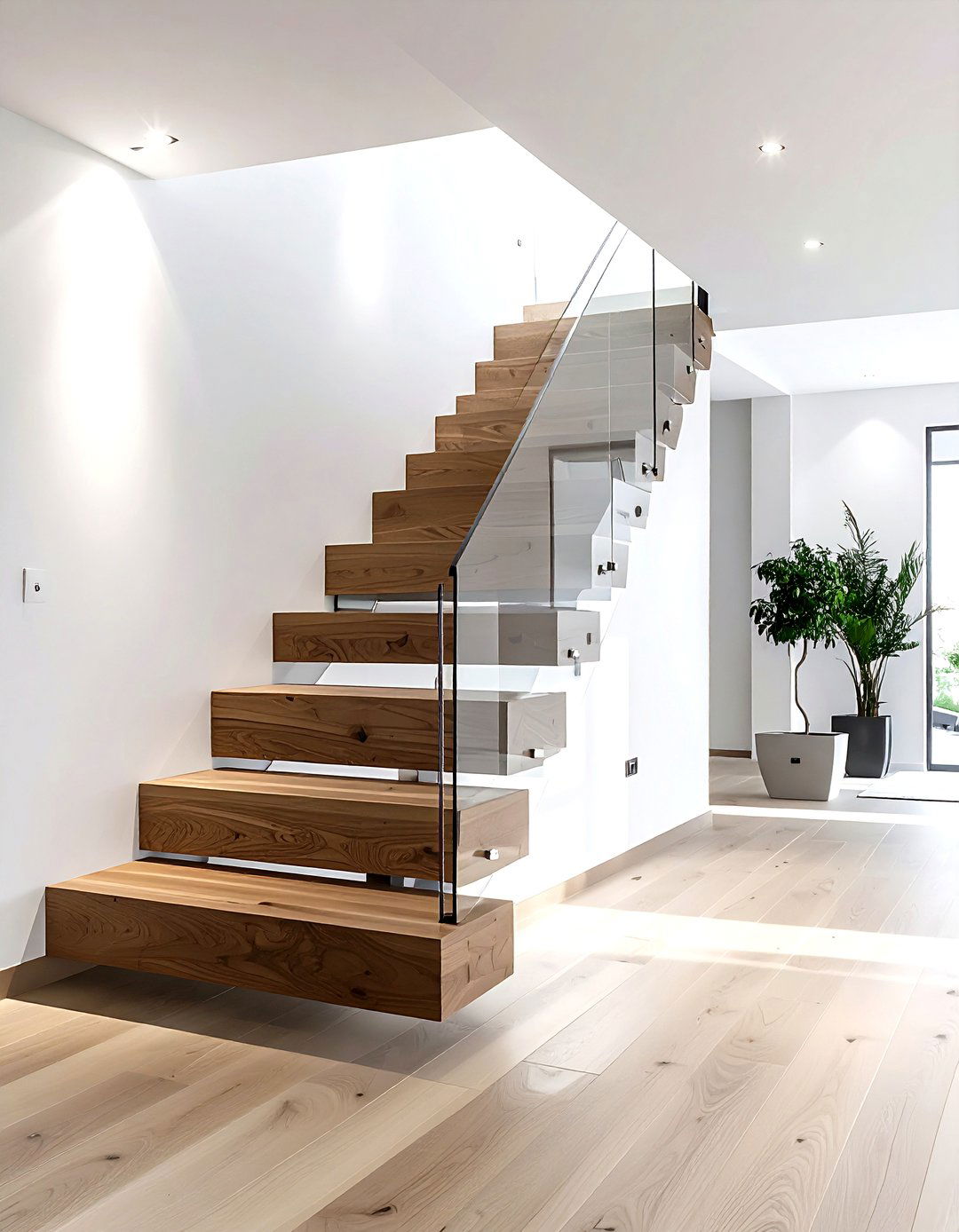Floating Wood Stairs - 30 statement piece ideas