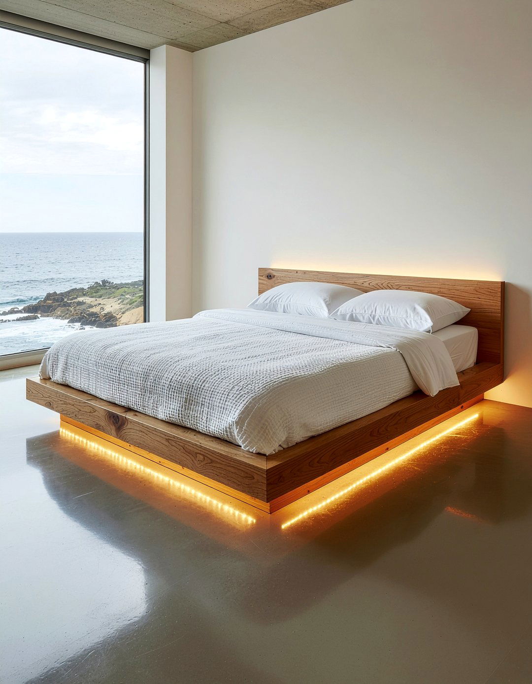 Floating Wooden Bed - 30 wooden bed frames