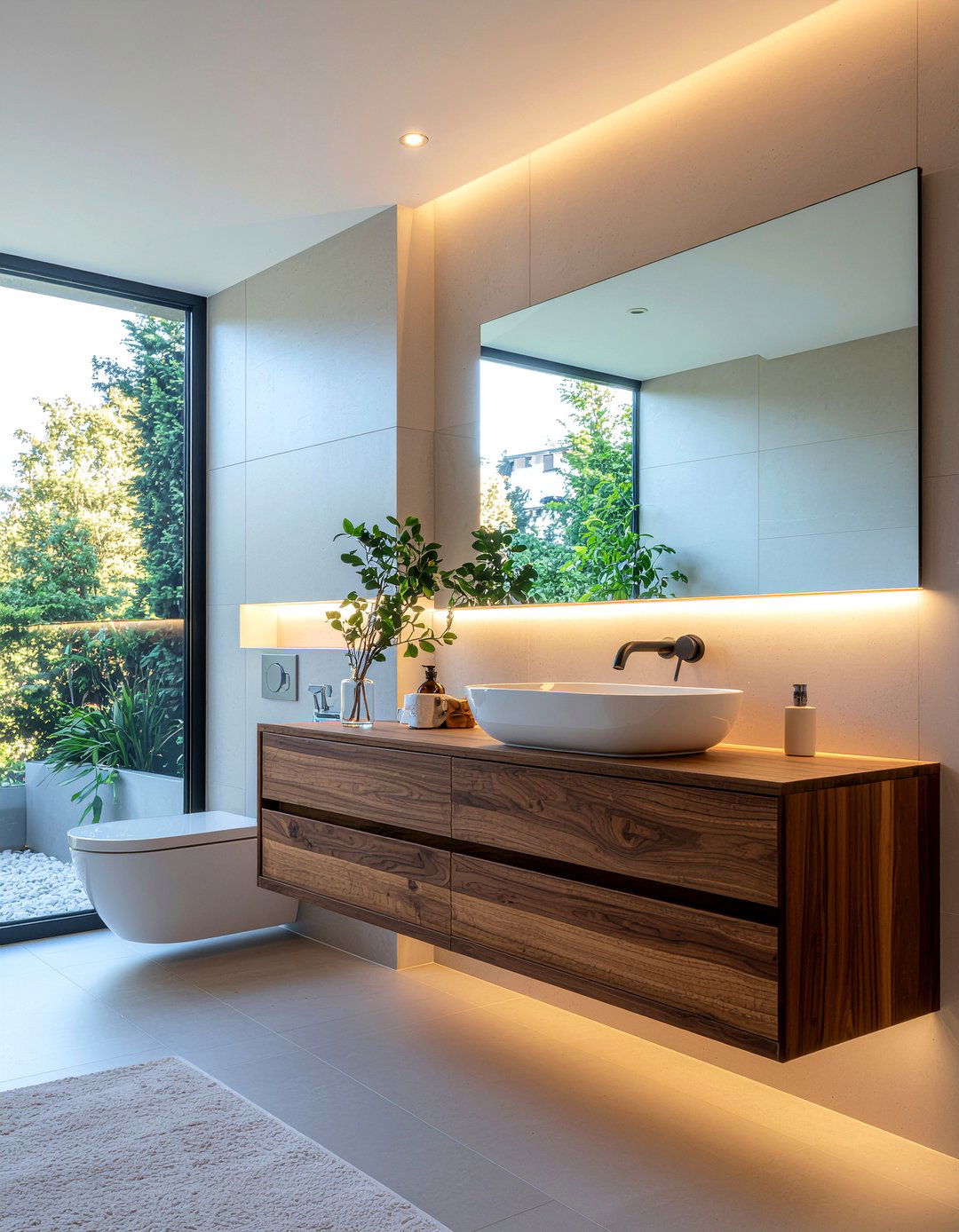 Floating bathroom cabinet - 30 new home bathroom ideas